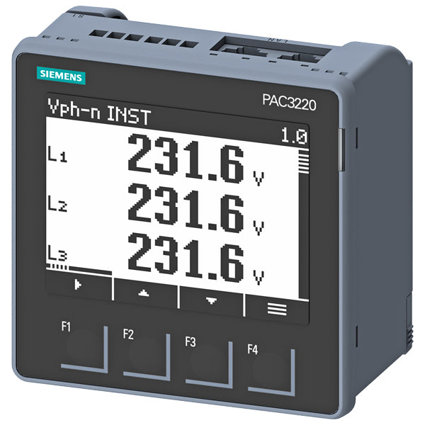 7KM3220-0BA01-1DA0 | Siemens SENTRON PAC3220 LCD Power Monitoring Device Control