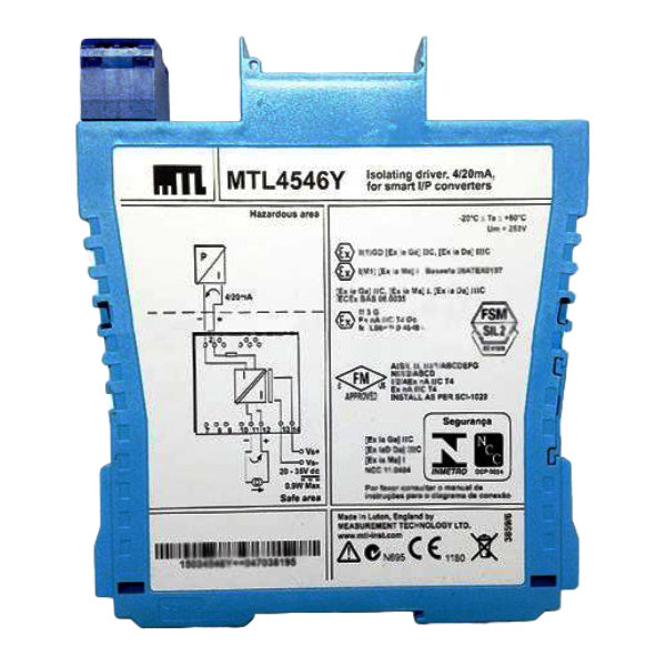 MTL4546Y | MTL 1ch 4-20mA Smart Isolating Driver